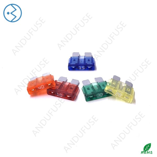 ATC中号汽车插片保险丝（认证白字）