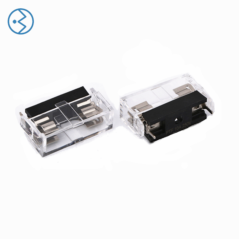 6*30黑底透明盖电流保险丝座